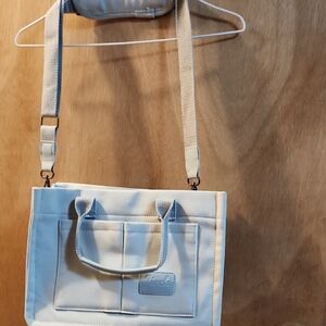Light Blue Canvas Tote Bag